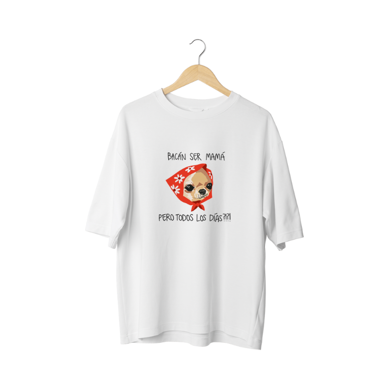 Polera Perrita Mamá Cansada