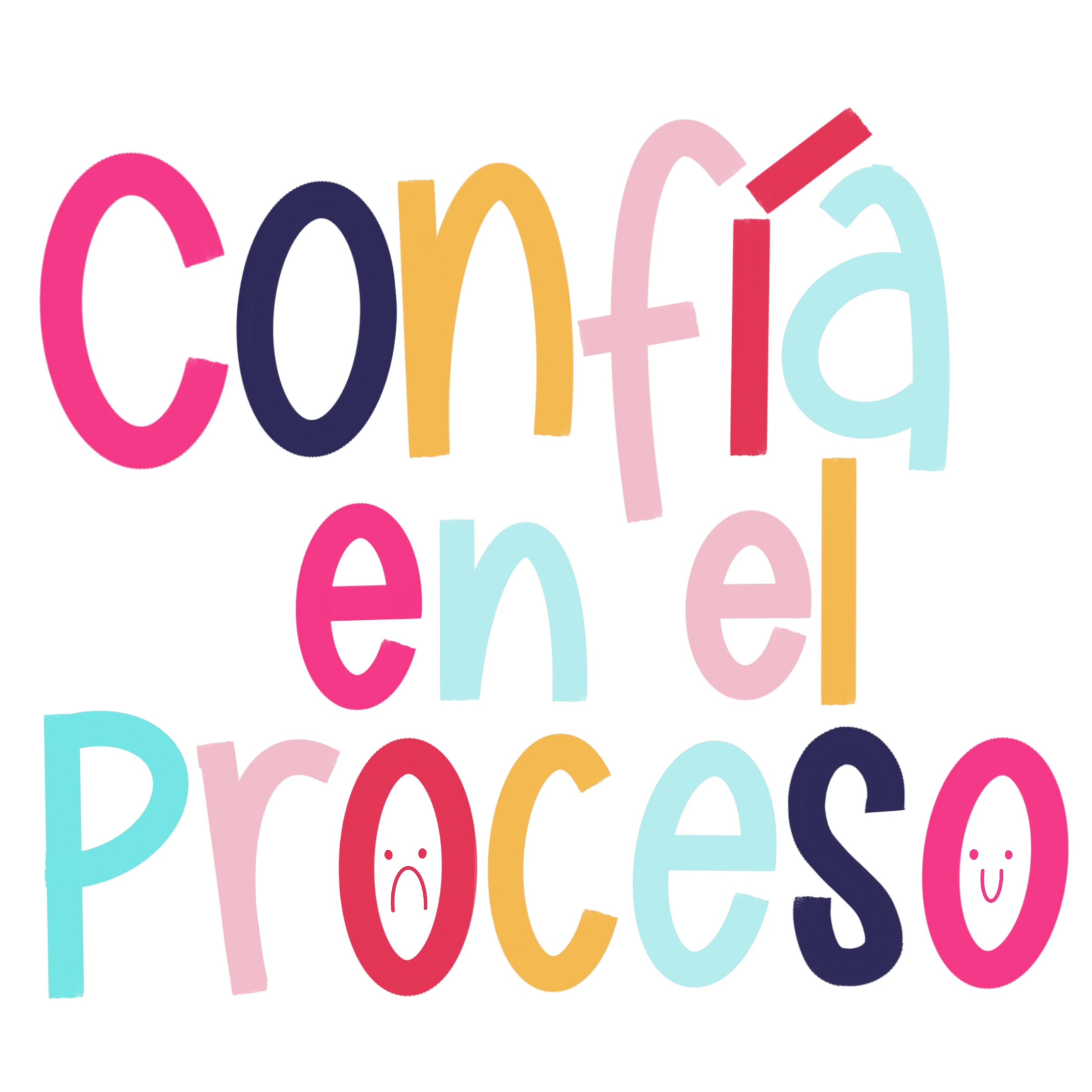 Sticker resistente al agua - Confía en el Proceso