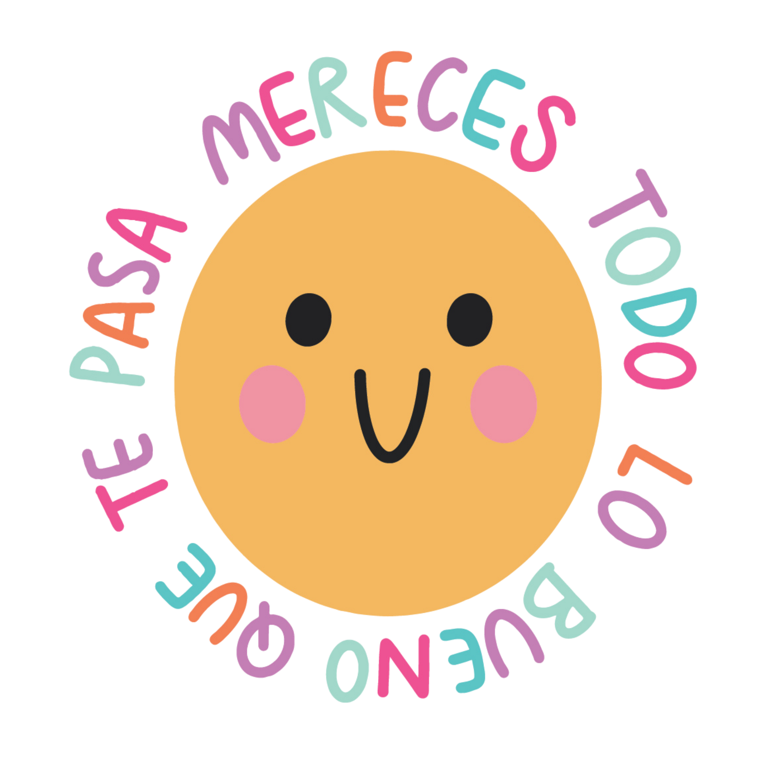 Sticker resistente al agua | Carita feliz